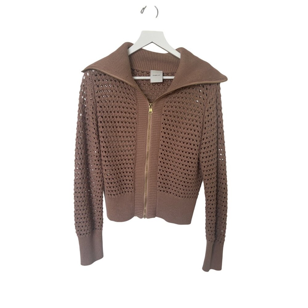 Varley Eloise Cedar Full Zip Knit Jacket - Picture 2 of 6